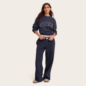 Parke navy wide legs pants